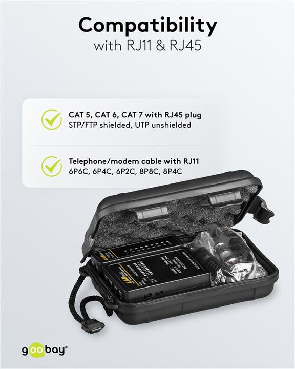 Actual product image Goobay Network Cable Tester Set