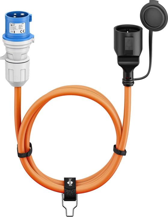 Produktbild Goobay CEE-Adapterleitung, CEE-Stecker auf Schutzkontakt-Kupplung, 5 m (5 m, CEE 16/5)