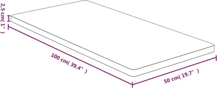 Produktbild VidaXL Weston (50 x 2.5 x 100 cm)