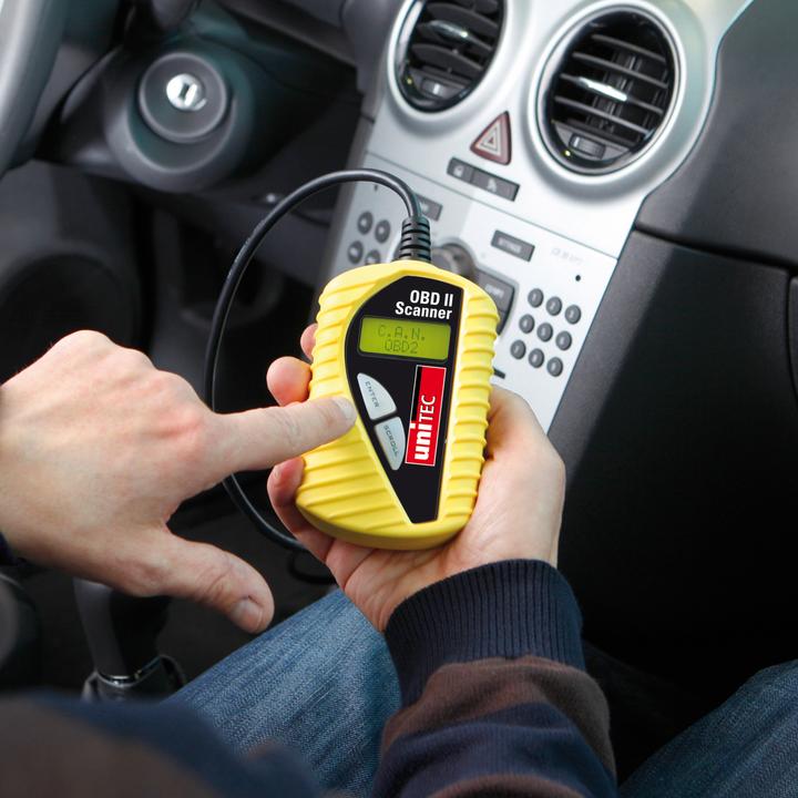 Actual product image Unitec OBD-II scanner