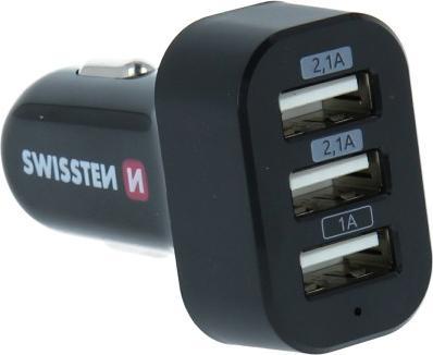Produktbild Swissten USB Autoladegerät mit 3x USB 5,2A Power