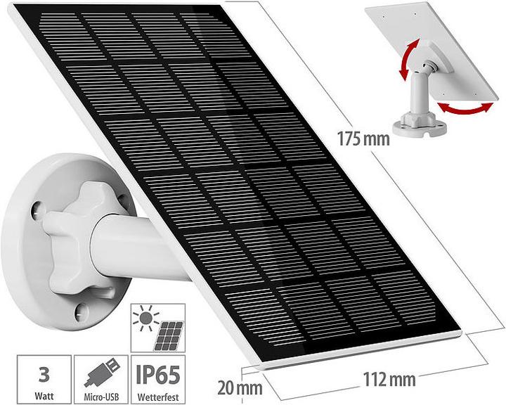 Actual product image Revolt Universal solar panel (3 W, 0.22 kg)