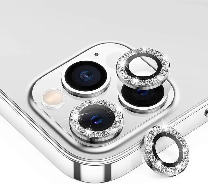 Actual product image PhoneLook Protective Rings for Camera Lenses with Glittering Diamonds (Apple iPhone 12 Pro Max)