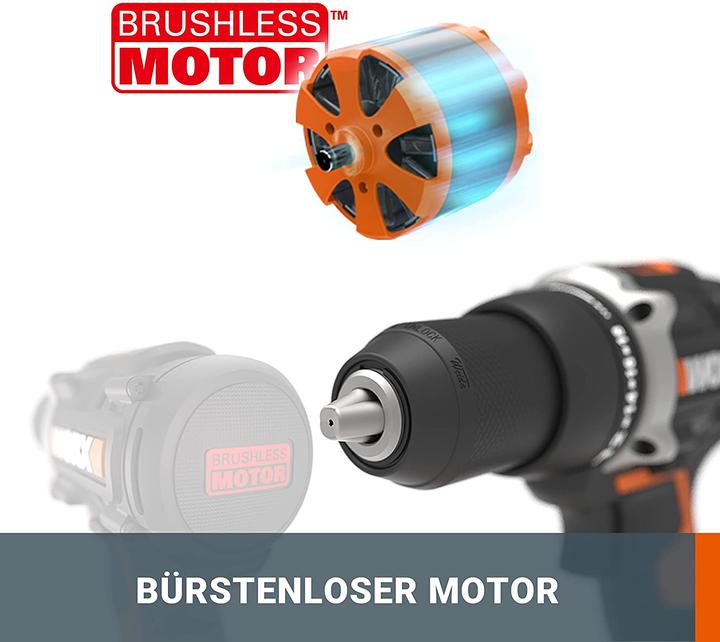 Actual product image Worx Cordless drill screwdriver 20V WX102.9 (Rechargeable battery operated)