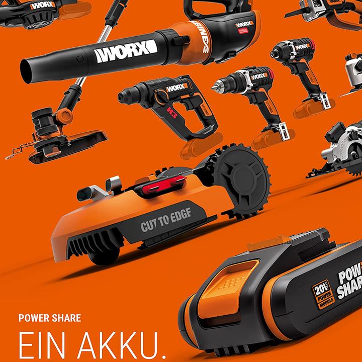 Actual product image Worx Cordless drill screwdriver 20V WX102.9 (Rechargeable battery operated)