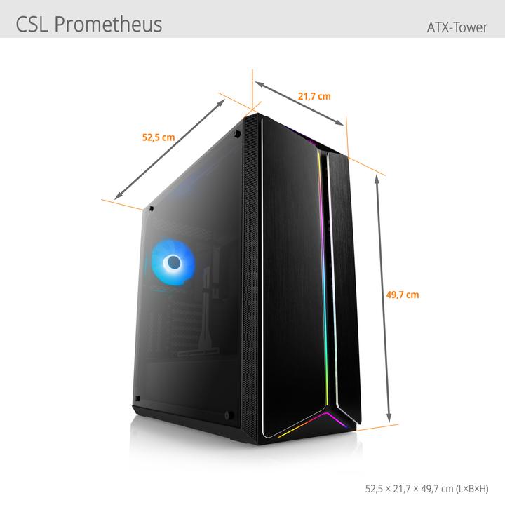 Produktbild CSL Gaming PC M11740H (Intel Core Ultra 5 245K, 32 GB, 1000 GB, GeForce RTX 4060)