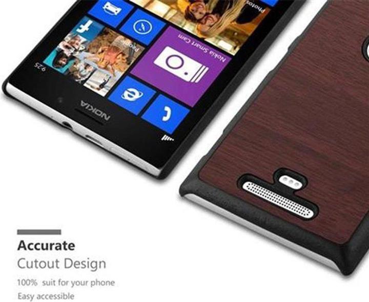 Productafbeelding Cadorabo Harde kaft Woody Cover (Nokia Lumia 925)