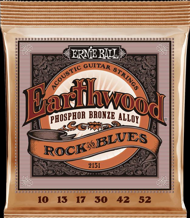 Immagine prodotto Ernie Ball Earthwood Rock and Blues Phosphor Bronze (0,10-0,52) (6 x, Chitarra, 0.05")