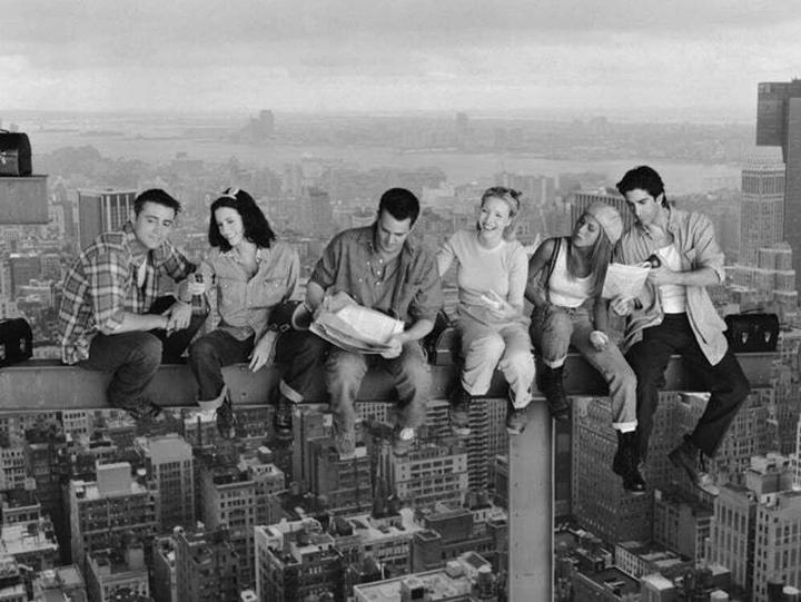 Image du produit Friends Impression sur toile Lunch On A Skyscraper (60 x 80 cm)