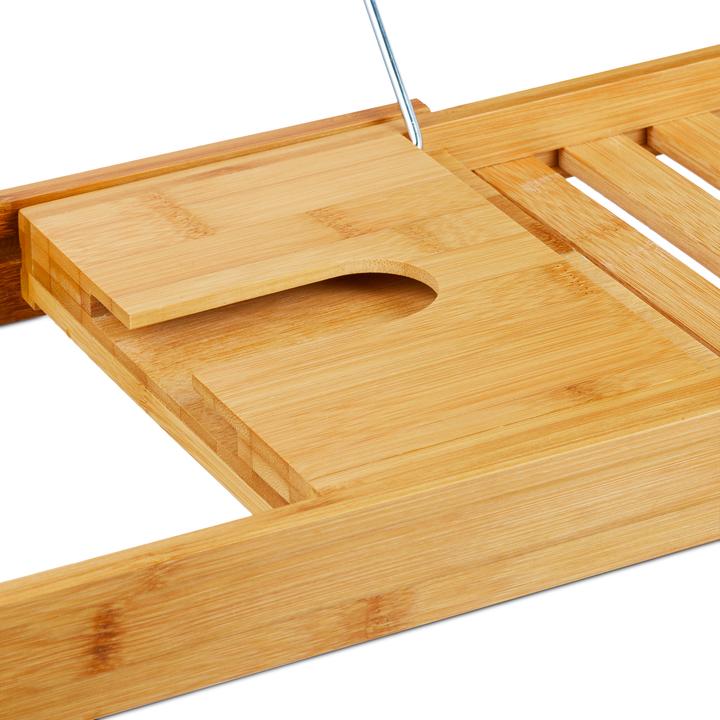 Actual product image Relaxdays Bath tray bamboo (100 x 22 x 17.5 cm)