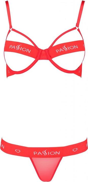 Actual product image Passion Ouvert bra plus semi-transparent thong (XL)