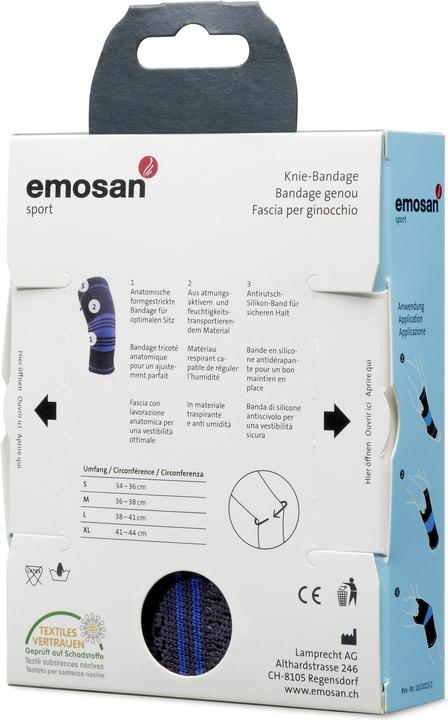 Produktbild Emosan Sport - Knie-Bandage (L)