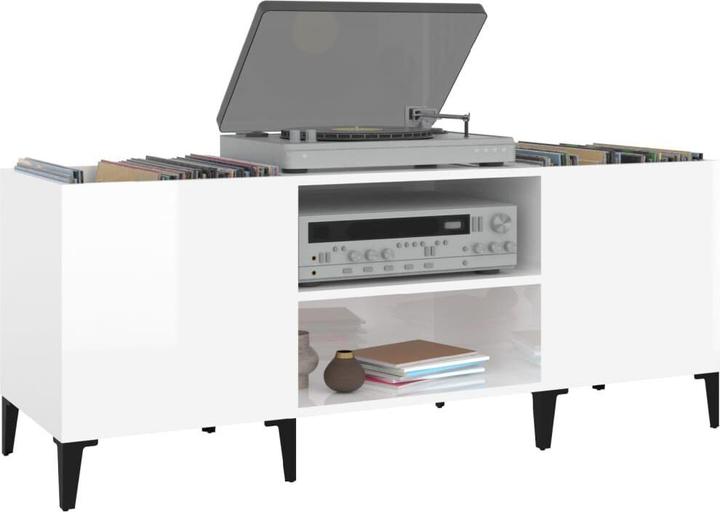Actual product image VidaXL Plattenschrank Grau Sonoma 121x38x48 cm Holzwerkstoff