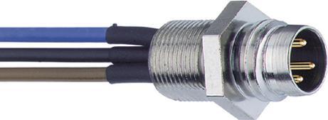 Actual product image Lumberg Circular connector, M8, plug, straight, poles - 3, panel mounting