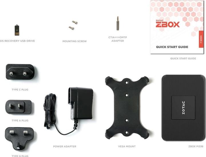 Produktbild Zotac Zbox Pico PI336 (Intel Celeron N6211)