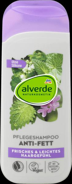 Produktbild dm alverde Shampoo Anti Fett Bio-Brennnessel, Bio-Zitronenmelisse (200 ml, Flüssiges Shampoo)