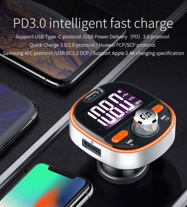 Actual product image Matsmobile M220001 FM Transmitter, Car Charger