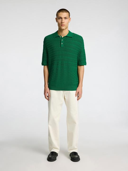 Actual product image Selected Homme Kurzärmeliges Polohemd aus Strick (S)