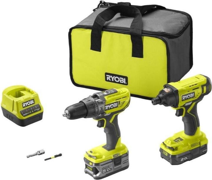 Productafbeelding Ryobi R18PDID2-252S Snoerloze klopboormachineset (Oplaadbare batterij)