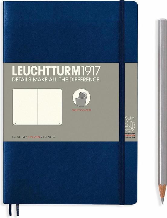 Image du produit Leuchtturm1917 Carnet à couverture souple B6 (B6, Blanc, Couverture souple)