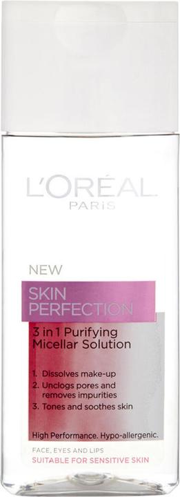 Actual product image L'Oréal Paris Skin Perfection Micellar Water (Micelle water, 200 ml)