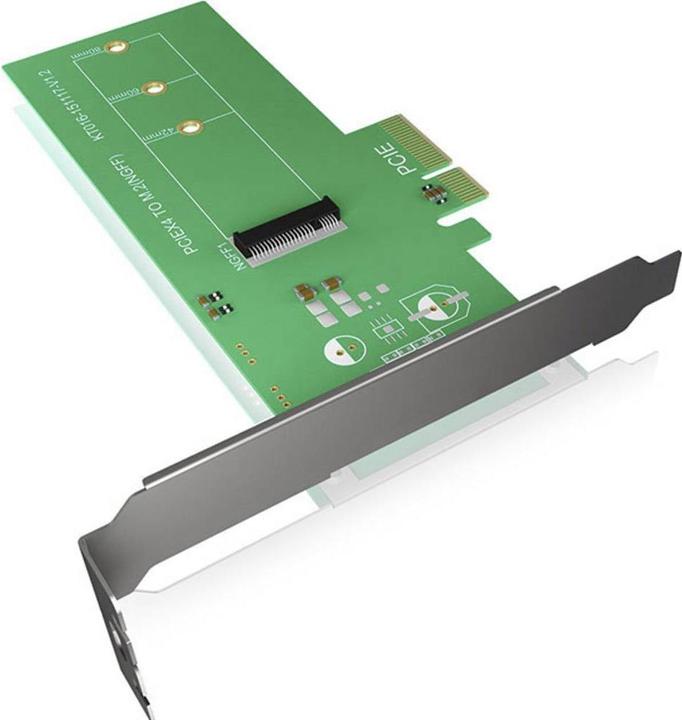 Actual product image Icy Box PCI card, M.2 PCIe SSD to PCIe 3rd host
