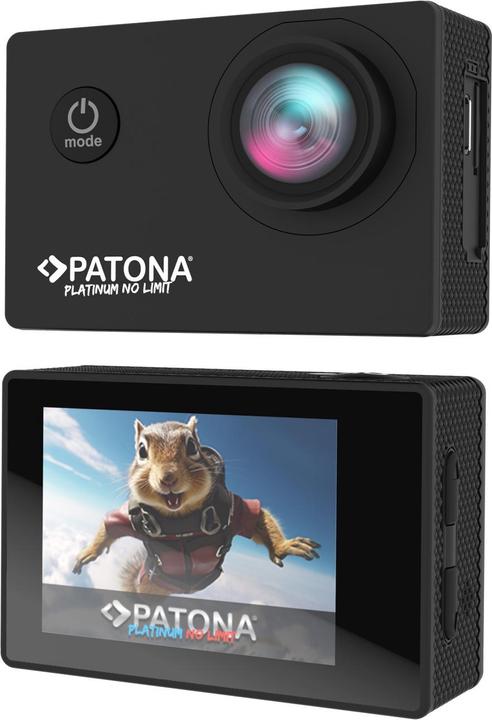 Produktbild Patona BIG SET Action Cam Life SL3 4K 120fps 16mp 120° 4G+IR Akkus+Dualladegerät+64GB Karte+Zubehör (WLAN)
