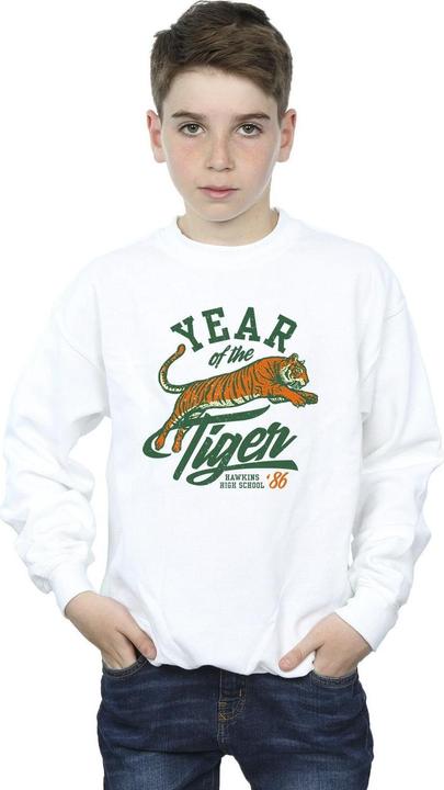 Immagine prodotto Netflix Stranger Things Hawkins Year of The Tiger 86 Felpa Ragazzi (140, 146)