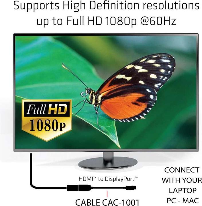 Produktbild Club 3D DP zu (HDMI, 15 cm)
