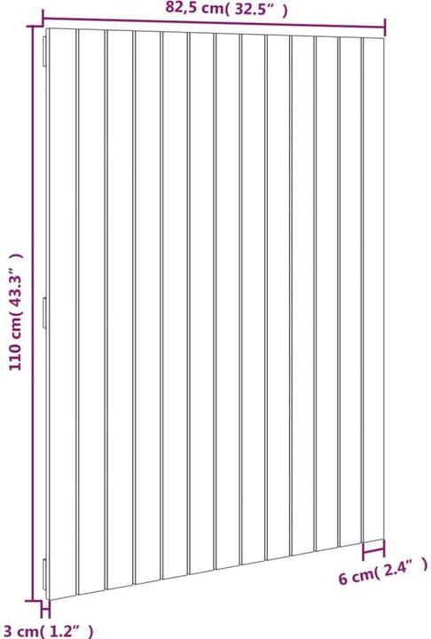 Immagine prodotto VidaXL Chloé (82,5 x 3 x 110 cm)