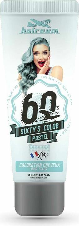 Immagine prodotto Hairgum Colore per capelli SIXTY'S COLOR #icy blue 60 ml (Ghiaccio Blu)