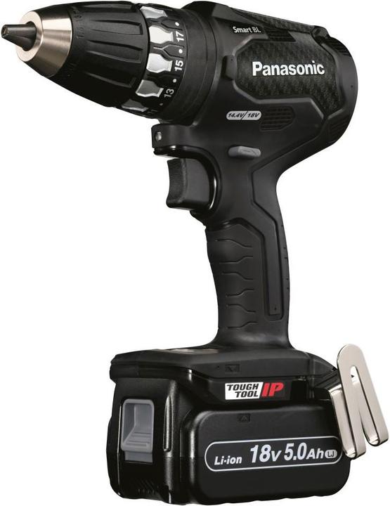 Image du produit Panasonic Perceuse-visseuse sans fil 14.4V/18V avec 2x18V/5.0Ah et chargeur dans Systainer (Fonctionnement sur batterie)