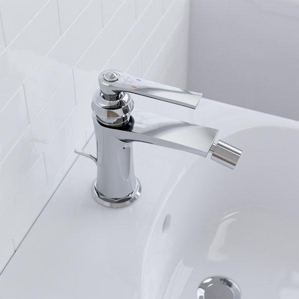 Produktbild Steinberg Serie 350 Bidetarmatur, mit Ablaufgarnitur, Ausladung 130mm, 0