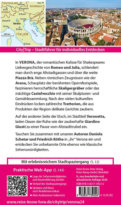 Actual product image CityTrip Verona (German, Daniela Schetar, Frederick Köthe, 2024)