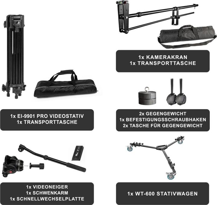 Produktbild Walimex pro pro Kamerakran Set Director Pro II (Metall)