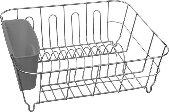 Actual product image Pvc Chromed Dish Drainer Grey