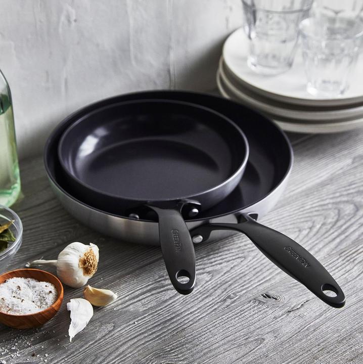 Immagine prodotto Greenpan Venezia Pro Noir (Casseruola con manico, Acciaio inossidabile)