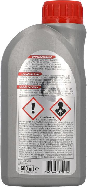 Produktbild Nigrin Bremsflüssigkeit DOT4 (0.50 l)