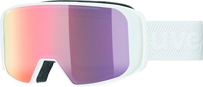 Actual product image Uvex Sports Unisex - adults, saga TO ski goggles, incl. interchangeable lens, white/rose-LGL, one size
