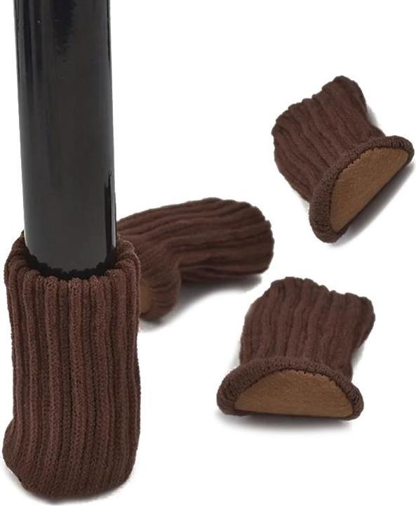 Image du produit ASMI chaussettes de chaise, chaussettes de pied de chaise, 4 pièces, marron foncé (Chaussettes de chaises, 4 pièce(s))