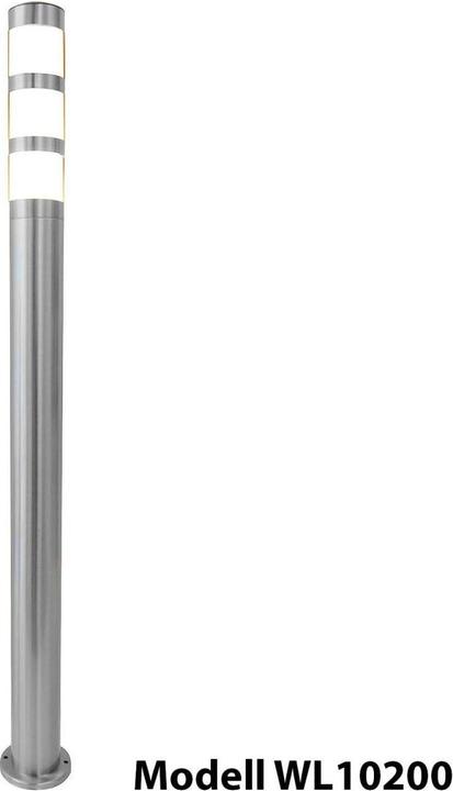 Produktbild Grafner Edelstahl Wegleuchte WL10200 Gartenlampe 110 cm 4er Set (E27, IP44)