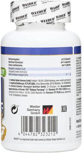 Actual product image Weider Cla (120 Piece, Capsules, 169 g)