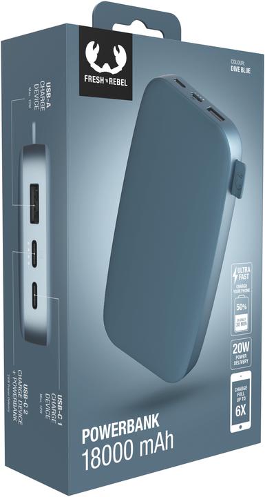 Produktbild Fresh'N Rebel Powerbank (18000 mAh, 20 W, 66.60 Wh)