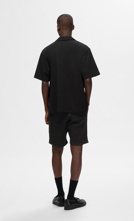 Actual product image Selected Homme Waffle structure short sleeve shirt (L)