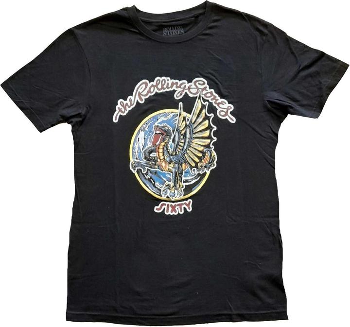 Immagine prodotto The Rolling Stones Maglietta in cotone Sixty Dragon Globe Donna/Ladies (M)