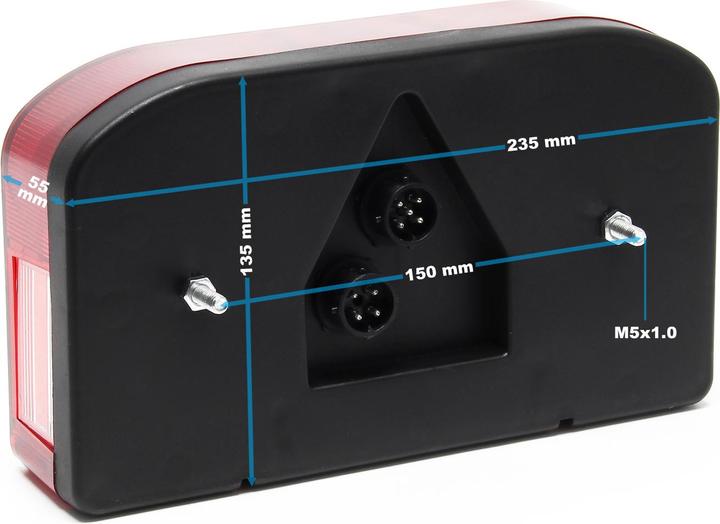Image du produit Wiltec Feu arrière de remorque (P21V, P21/5W)
