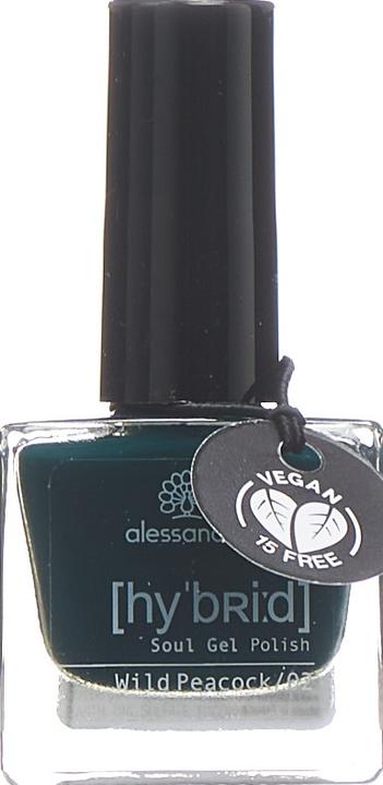 Actual product image Alessandro Nail polish Hybrid 118 Wild Peacock (118 Wild Peacock, Gel-Effect Nail Polish)
