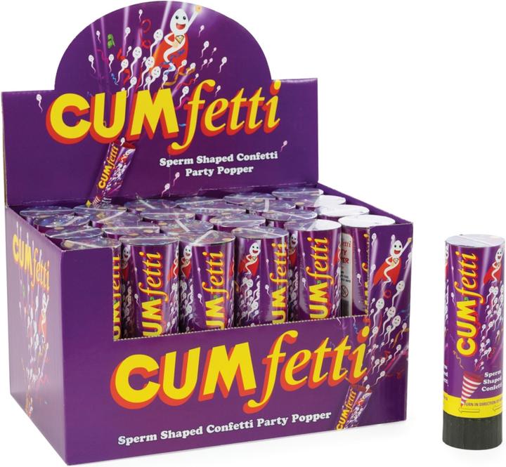 Image du produit Spencer & Fleetwood Cumfetti Sperm Shaped Confetti Party Popper