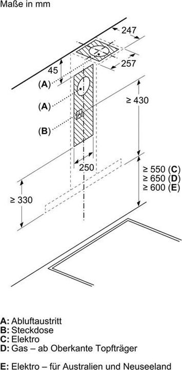 Actual product image Bosch Hausgeräte DWB67IM50 (Wall hood)