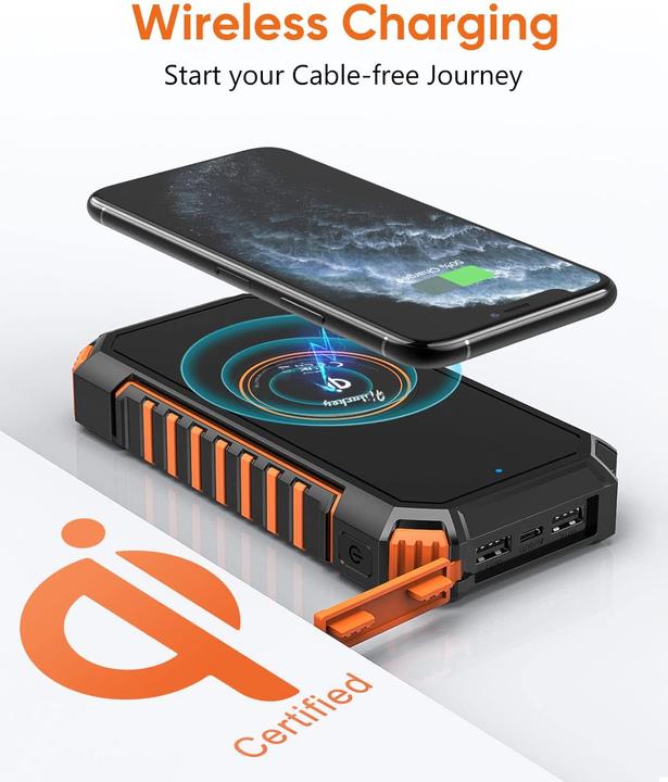 Immagine prodotto Hiluckey Powerbank solare (26800 mAh)